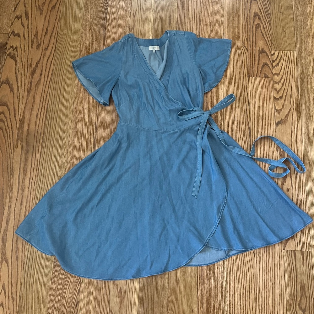 Loft Denim Wrap Dress